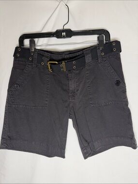 Sanctuary Black Cargo Shorts with Belt